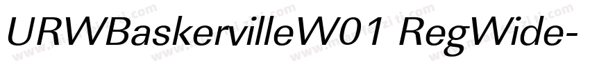 URWBaskervilleW01 RegWide字体转换